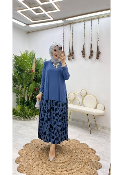 Desenli Sandy Etekli Takım