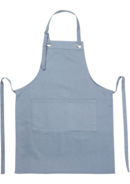 Gri Mutfak Önlüğü, Çamaşır Suyu Güçlü Dayanıklı ve Şık Tasarım