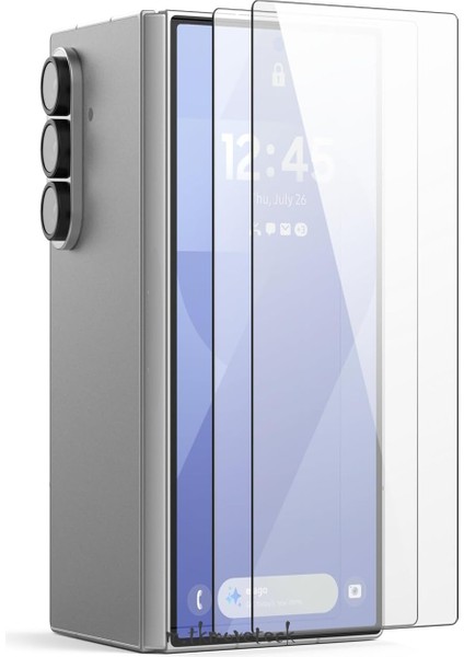 Samsung Galaxy Z Fold 7 Tam Kaplayan 5d Ekran Koruyucu Cam Antistatik Kırılmaz Temperli Parlak Ekran Camı