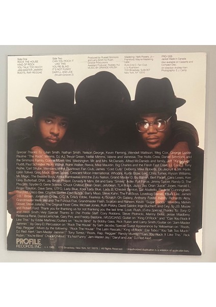 Run Dmc King Of Rock Lp Plak (Avrupa Baskı Plak) fiyatları