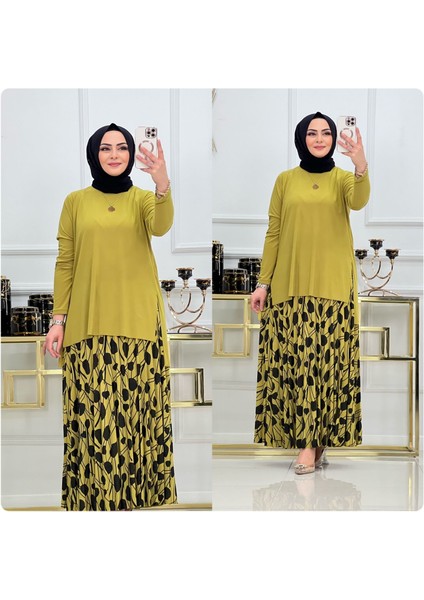 Desenli Sandy Etekli Takım