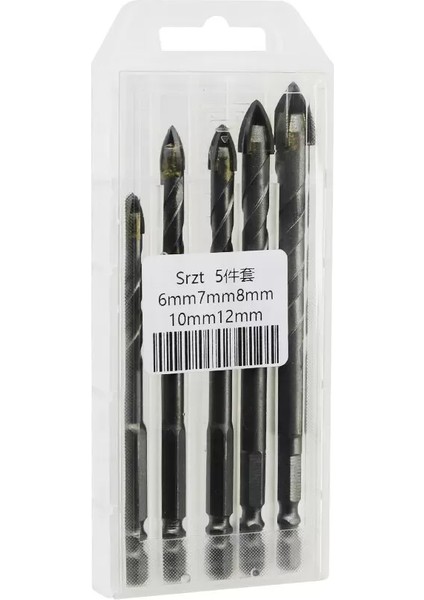 Ok Ucu Tipli 5pcs Çok Amaçlı Matkap Ucu 6-7-8-10-12MM (4172)