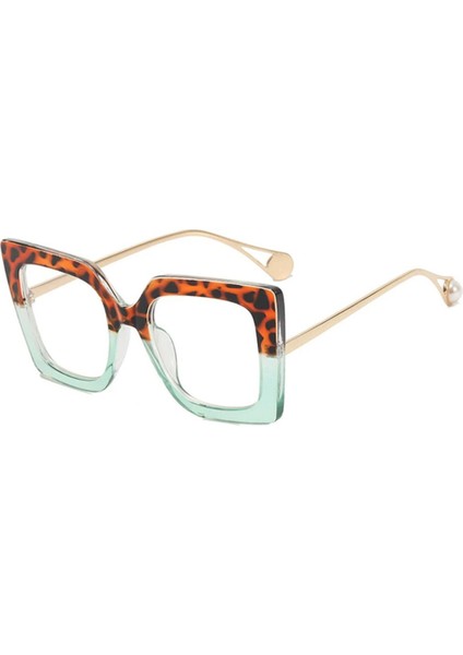 Drelina Leopar Mavi Desenli Vintage & Retro Gözlük