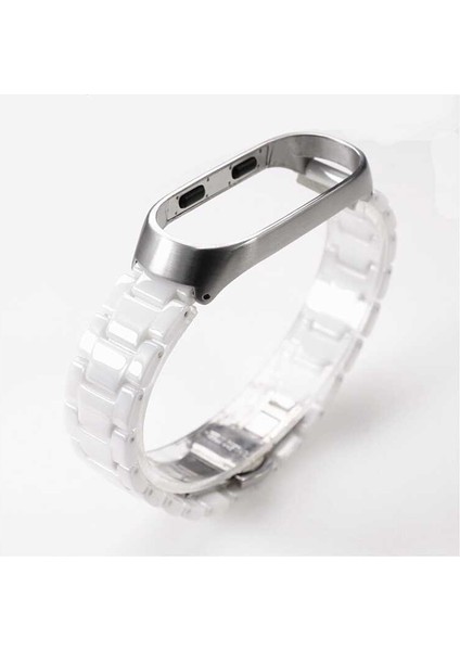 Xiaomi Mi Band 4 Uyumlu Krd-21 Metal Kordon Arth - Gümüş