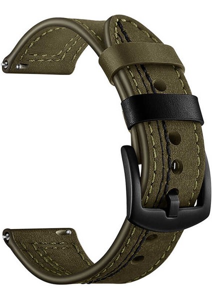 Huawei Watch Gt 3 46MM Uyumlu Krd-19 Deri Kordon Arth - Yeşil fiyatları