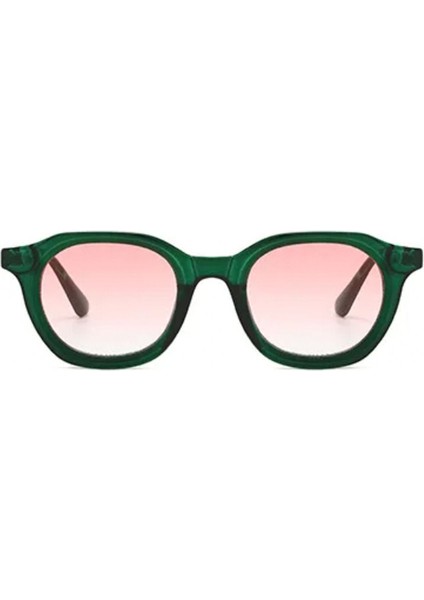 Grovela Yeşil Çerçeve Pembe Cam Vintage & Retro Unisex Güneş Gözlüğü fiyatları