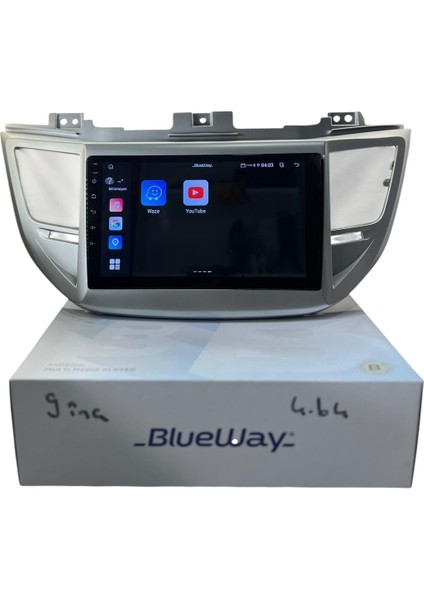 Hyundai Tucson 2015-2017 Blueway 4-64 Profesyonel Oem Multimedia fiyatları