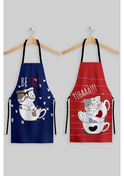 Kırmızı Mutfak Önlüğü Seti, 2'li, 60X70 Cm, Şık ve Kullanışlı Tasarım fiyatları