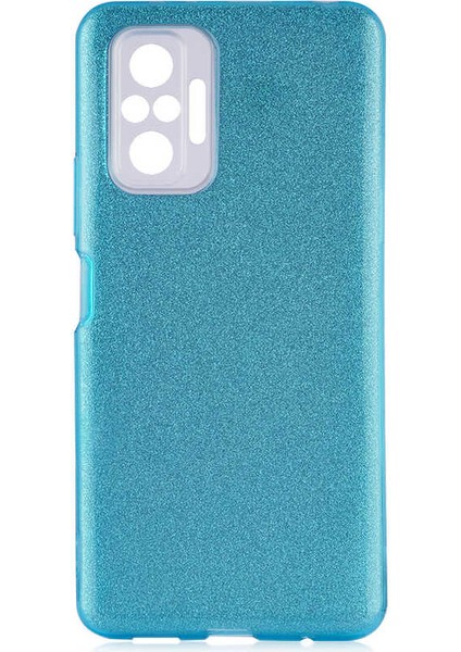 Xiaomi Redmi Note 10 Pro Kılıf Arth Shining Silikon-Mavi