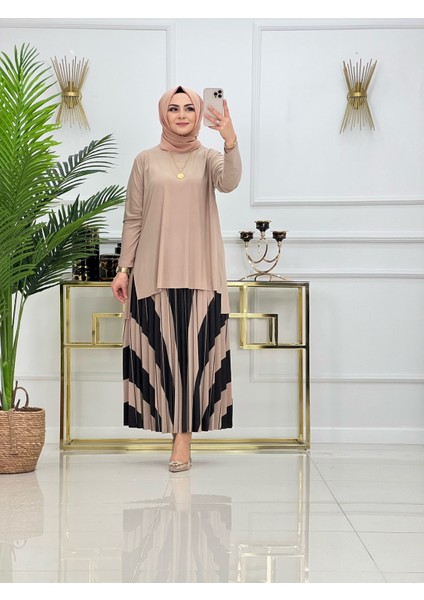 Parça Desenli Sandy Etekli Takım