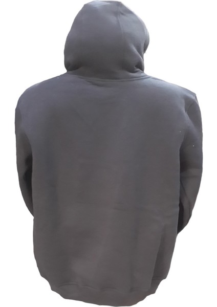 Erkek Kapüşonlu Bağcıklı Kanguru Cepli Lacivert Sweatshirt Esk-Plb