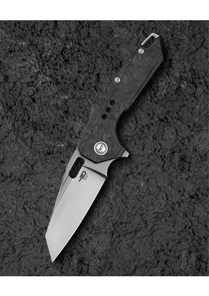 Nyxıe 3 BT2308C Mermer Karbon Fiber Titanyum Sap S35VN Çakı