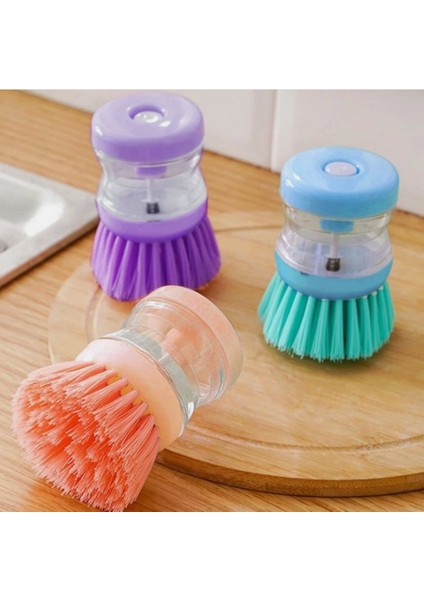 Deterjan Hazneli Bulaşık Tencere Tava Lavabo Fırçası