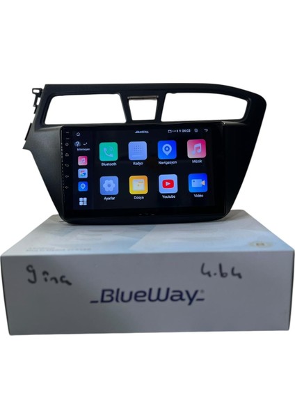 Hyundai I20 2015-2018 Blueway 4-64 Profesyonel Oem Multimedia