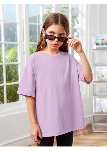 Çocuk Proverb Baskılı Oversize T-Shirt modelleri