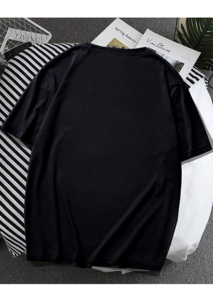 Brütüs La Baskılı Pamuk Oversize Bisiklet Yaka T-Shirt fiyatları