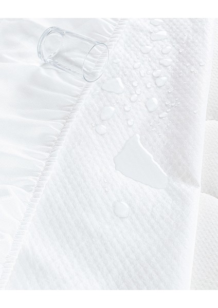 Flore Sıvı Geçirmez Fitted King Size Yatak Alezi - Beyaz modelleri