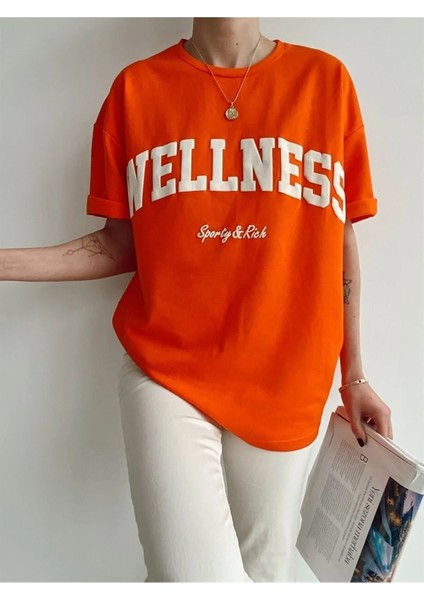 Wellness Sporty & Baskılı Oversize T-Shirt