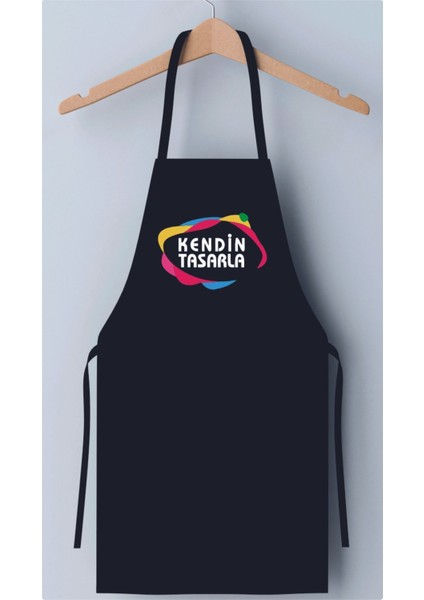 Özel Tasarımlı Siyah Mutfak Önlüğü, Şık ve Kullanışlı Giyim Parçası