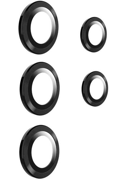 Galaxy S22 Ultra Uyumlu Arth Kamera Lens Koruyucu-Siyah