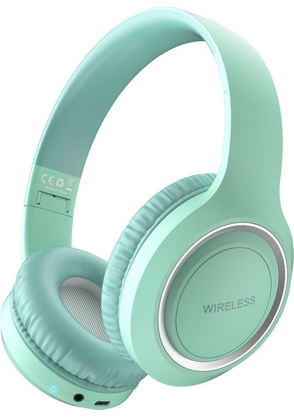 Arth Uıd-10 Ayarlanabilir ve Katlanabilir Kulak Üstü Bluetooth Kulaklık-Yeşil