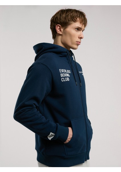 Boxing Club Regular Lacivert Erkek Full Zip Kapüşonlu Sweatshirt fiyatları