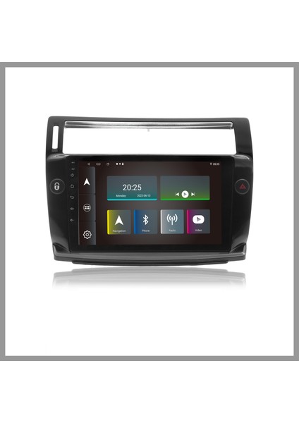 GOVİMAKS CITROEN C4 2005-2010 UYUMLU SİYAH 6 GB RAM 128 GB HAFIZA ANDROID MULTIMEDIA TEYP