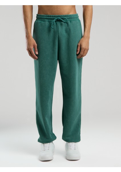 Authentic Boxing Oversize Koyu Yeşil Erkek Eşofman Altı