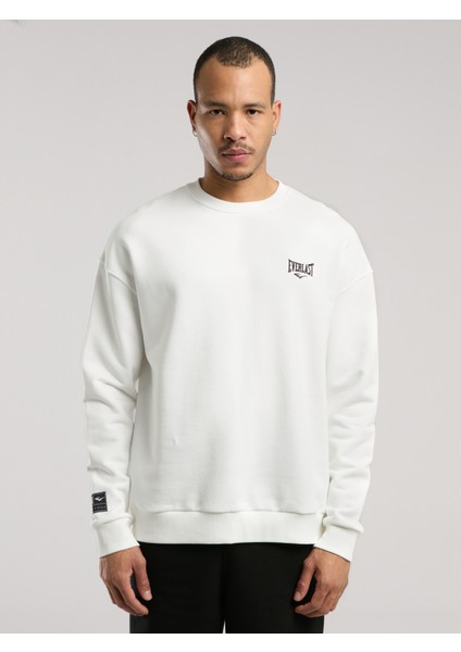 Ever Essentials Comfort Beyaz Erkek Sweatshirt