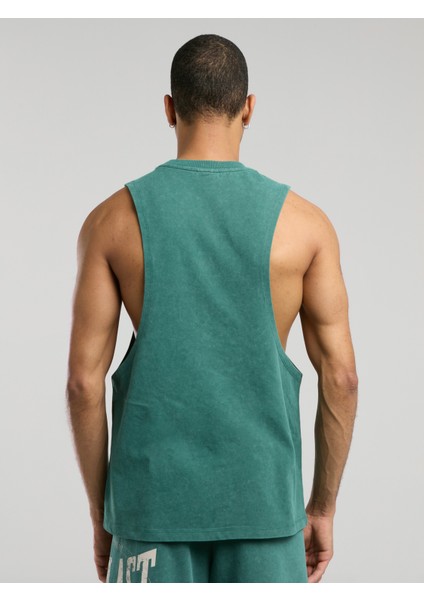 Authentic Boxing Oversize Koyu Yeşil Erkek Atlet indirimleri