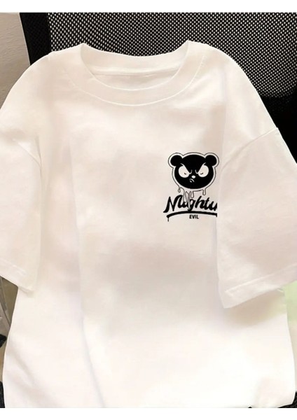 Unisex Design Baskılı Oversize %100 Pamuk T-Shirt fiyatları