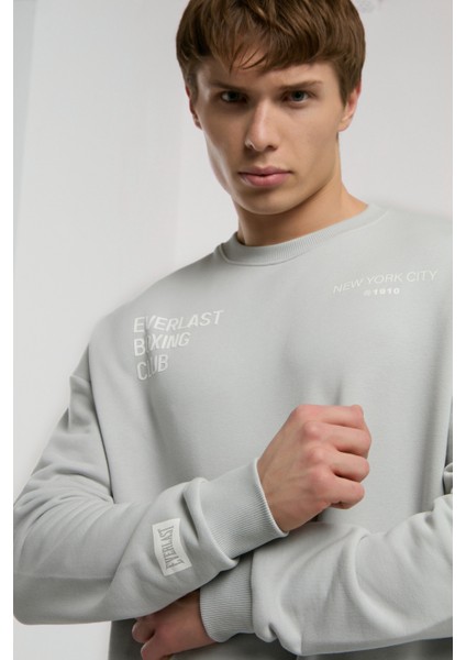 Boxing Club Açık Gri Erkek Sweatshirt fırsatları