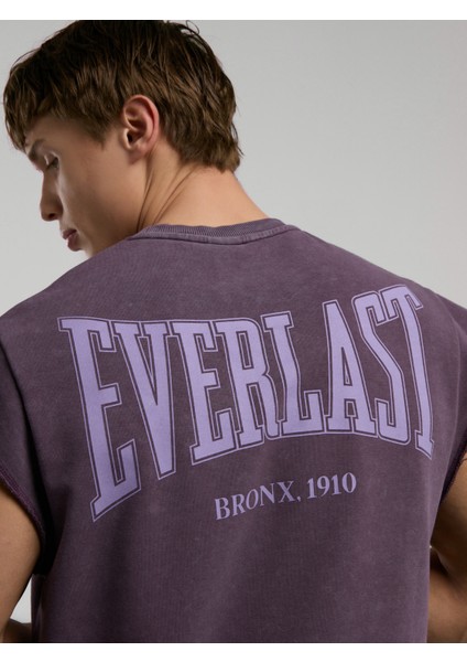 Bronx 1910 Oversize Yıkamalı Mor Erkek Kolsuz Sweatshirt modelleri