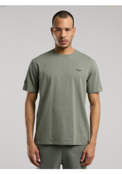 Ever Essentials Regular Haki Erkek Tişört