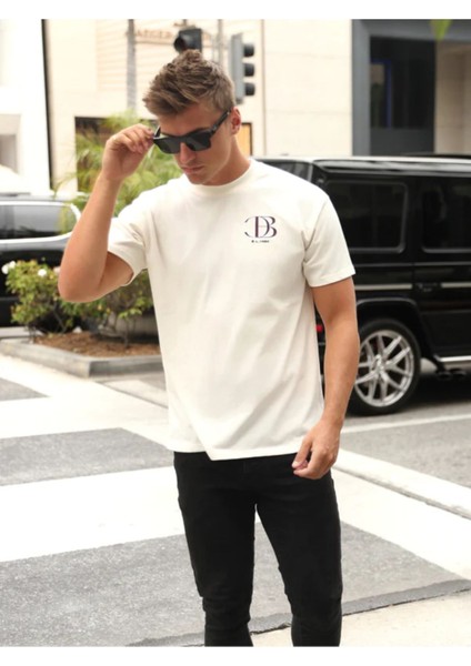Unisex Büyük Beden Db Sırt Baskılı Oversize T-Shirt fiyatları