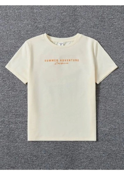 Kids Summer Adventure Oversize Bisiklet Yaka T-Shirt fiyatları
