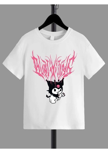 Kötü Kedi Baskılı Pamuklu Oversize Çocuk T-Shirt