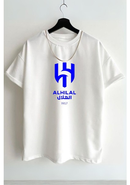 Unisex Al Hilal Baskılı %100 Pamuk Premium Kumaş T-Shirt