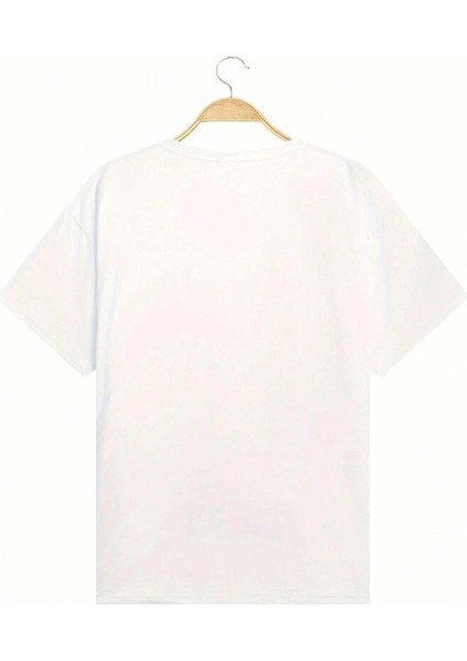 Unisex Beyaz Whatever Baskılı Oversize %100 Pamuk T-Shirt fiyatları