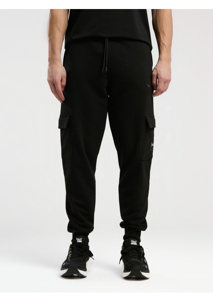 Ever Essentials Regular Siyah Erkek Kargo Cepli Jogger