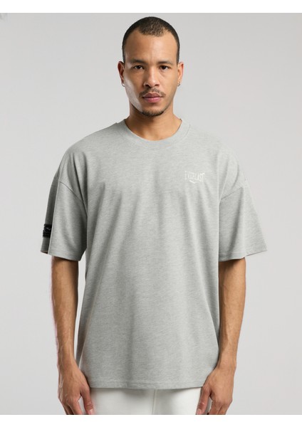 Ever Essentials Oversize Gri Melanj Erkek Tişört