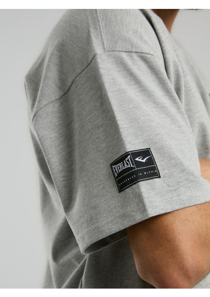 Ever Essentials Oversize Gri Melanj Erkek Tişört fırsatları