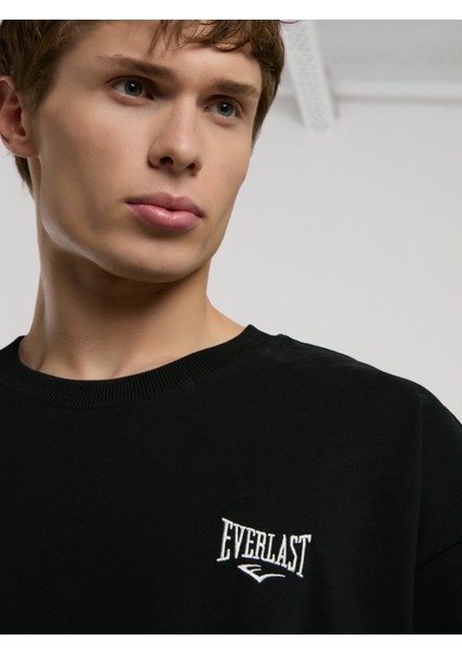 Ever Essentials Oversize Siyah Erkek Tişört fırsatları