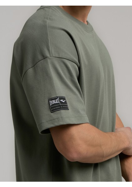 Ever Essentials Oversize Haki Erkek Tişört indirimleri