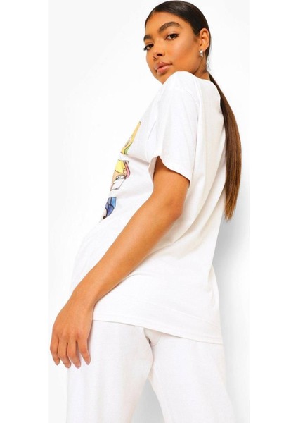 Looney Tunes Karakterler Baskılı Oversize T-Shirt fiyatları