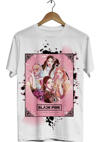 Kids Blackpink Lisa/jisoo/rosé/jennie Baskılı Çocuk T-Shirt