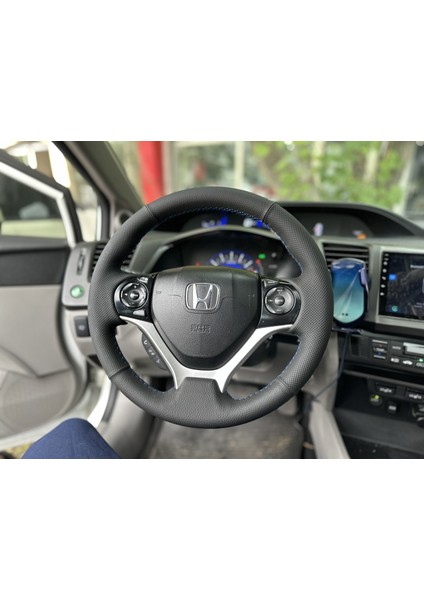 Honda Civic Fb7 Araca Özel Dikmeli Direksiyon Kılıfı Nokta Düz Mavi Ip fiyatları