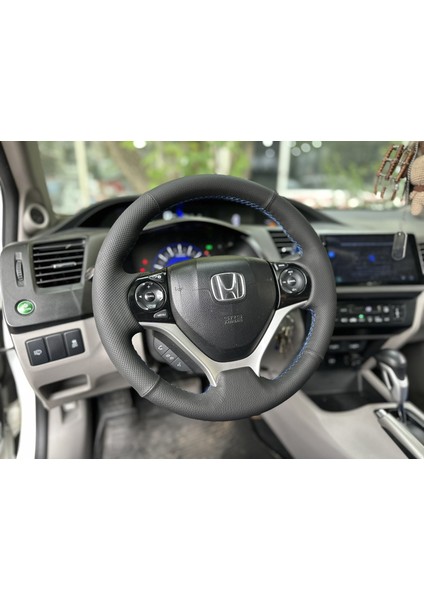 Honda Civic Fb7 Araca Özel Dikmeli Direksiyon Kılıfı Nokta Düz Mavi Ip modelleri
