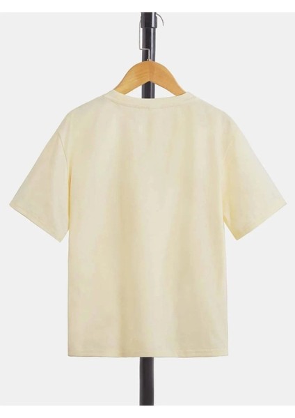 Challenge Nice Try Astronot Baskılı Oversize Bisiklet Yaka T-Shirt fiyatları