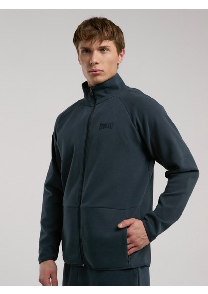 Ever Relaxed Regular Antrasit Yüksek Yaka Erkek Full Zip Sweatshirt fiyatları